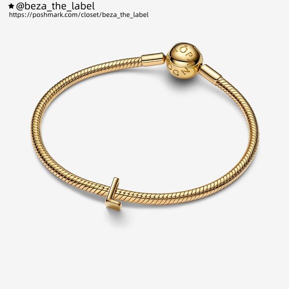 Pandora Letter L Alphabet Charm - Picture 3 of 6